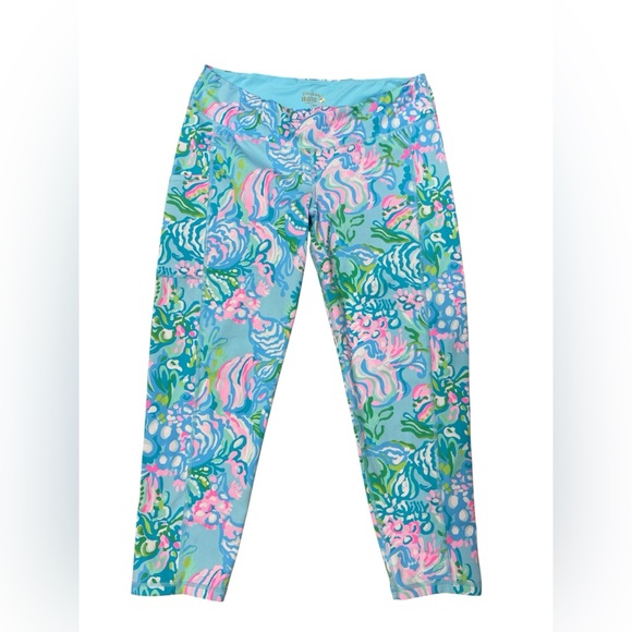 Lilly Pulitzer Pants - Lilly Pulitzer Seafoam Multicolor Floral Leggings